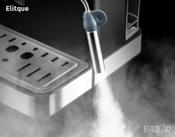 Кафемашина – Еспресо и капучино с млечна пяна, неръждаема стомана, снимка 5 - Кафемашини - 52842500