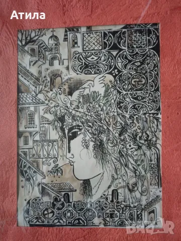 картина Пловдив 55/45 см, снимка 2 - Картини - 49162675