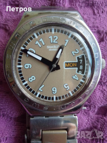 часовник swatch швейцарски с батерия, снимка 1 - Мъжки - 44822337