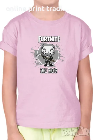 Детска тениска Фортнайт Fortnite Skull Trooper 01, снимка 14 - Детски тениски и потници - 48524372