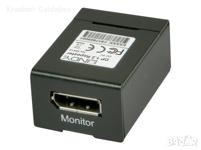 LINDY DisplayPort 1.2 удължител/ретранслатор, снимка 3 - Кабели и адаптери - 53083636