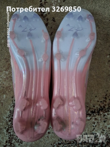 Бутонки Adidas F50 Elite Lamine Yamal LL FG - номер 43 ( 28 см.)розово, снимка 12 - Футбол - 52026309