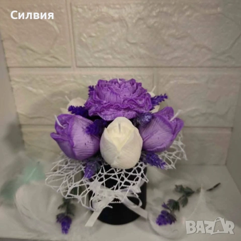 Восъчни букети , снимка 4 - Декорация за дома - 53680679