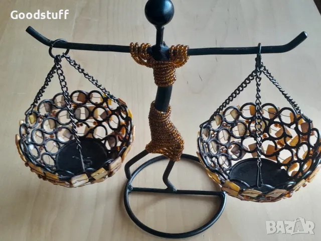 Седеф, желязо, свещник, фигура, жена,

