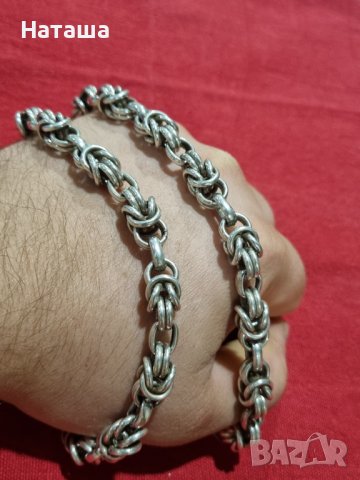 Сребърен синджир 925 , снимка 6 - Колиета, медальони, синджири - 42145989