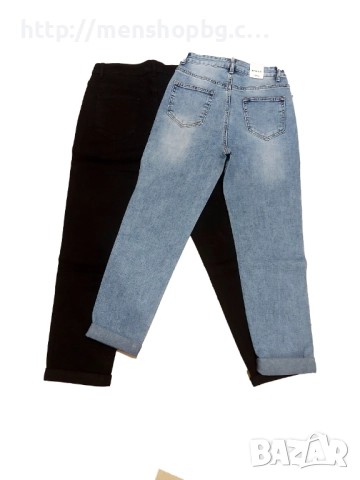 Дамски дънки с камъни - 2 цвята, снимка 3 - Дънки - 52842476