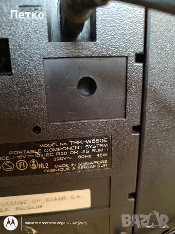 HITACHI TRK-W550E Хитачи, снимка 7 - Радиокасетофони, транзистори - 55776417