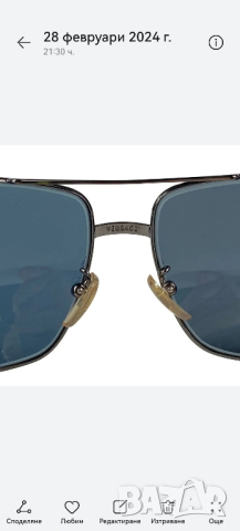Gianni Versace Sunglasses MOD X50 COL 89M/450 Leather Button Case Made In Italy

, снимка 4 - Слънчеви и диоптрични очила - 44518089
