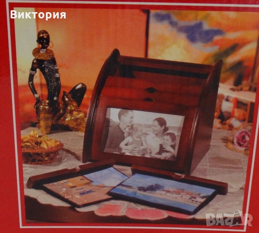 Дървена кутия/албум за снимки - 120 + 1 бр., снимка 7 - Други - 36044882