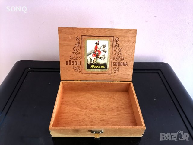 Рядка Колекционерска Дървена Кутия От Цигари- Пури, снимка 4 - Колекции - 42665713