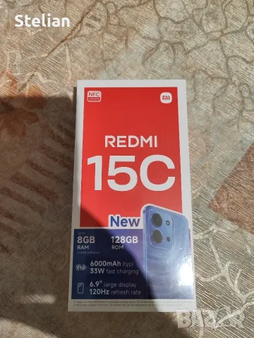 Продавам нов телефон Xiaomi Redmi 15C