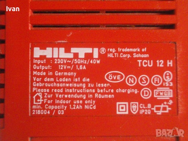 21V/18V-Унверсално Зарядно Закръглени Батерии/HILTI 12V/BOSCH 1,9A-14.4V-За Никел-Кадмий Батерии, снимка 10 - Други инструменти - 40659793