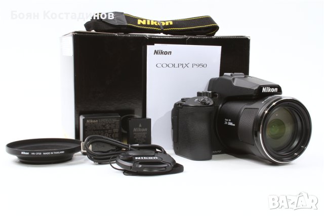 Фотоапарат Nikon CoolPix P950 + ND филтър K&F Concept с регулируема плътност ND8-400, 67 мм, снимка 1 - Фотоапарати - 44308104