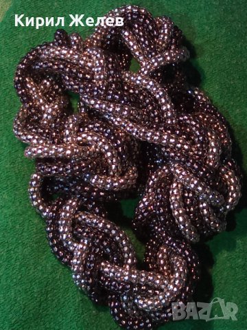 СРЕБРИСТО КОЛИЕ МЕТАЛНО ПЕТРО АРТ ВИНТИДЖ ОПЛЕТКА 26963, снимка 9 - Колиета, медальони, синджири - 35078586