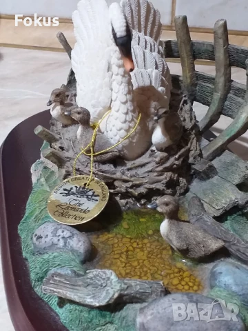 Страхотна красива статуетка фигура лебед на Leonardo, снимка 2 - Антикварни и старинни предмети - 50999141