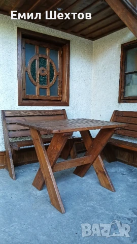 БАВАРСКИ КОМПЛЕКТ ОТ МАСИВ, снимка 3 - Маси - 51101158