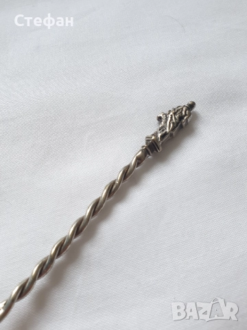 Сребърна лъжичка, снимка 6 - Антикварни и старинни предмети - 51501813