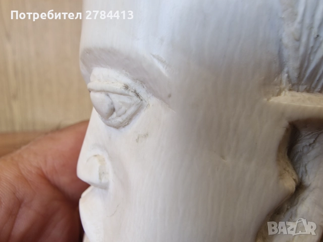 статуетка от слонова кост 22 см 938 гр. Разпродажба, снимка 6 - Статуетки - 52077737