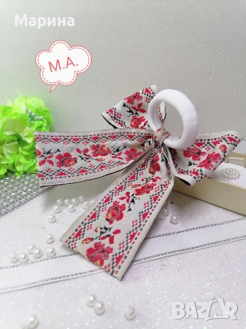 Панделка с фолклорни мотиви, снимка 9 - Аксесоари за коса - 53574130