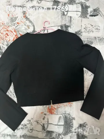 Черно спортно късо сако , снимка 2 - Сака - 47811816