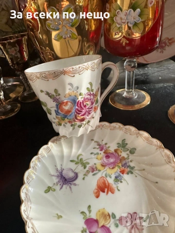 Dresden Germany  Circa 1901 The Carl Thieme porcelain company was founded in 1886 Код P1916, снимка 17 - Декорация за дома - 53388770