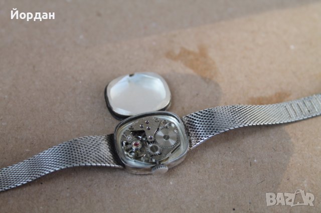 Дамски сребърен часовник ''Receda'' 17 камъка, снимка 11 - Дамски - 41470952