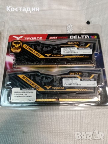 T-Force Delta RGB TUF 32GB(4x8GB) 3200 MHz-в гаранция, снимка 2 - RAM памет - 44183425