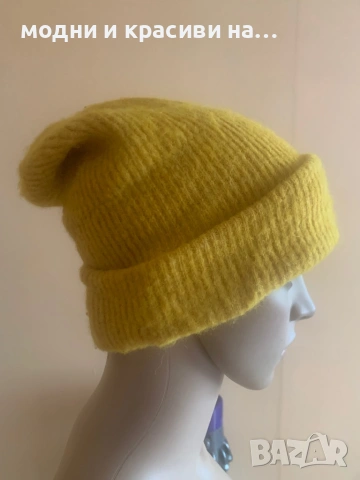 Зимни шапки, естествени материи, снимка 7 - Шапки - 53225198