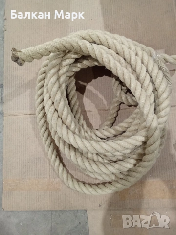 Конопено Въже 30мм / 15м ,Коноп/Юта-Ново