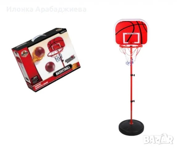 Игрален комплект GT - Баскетболен кош с топка, 170 cm