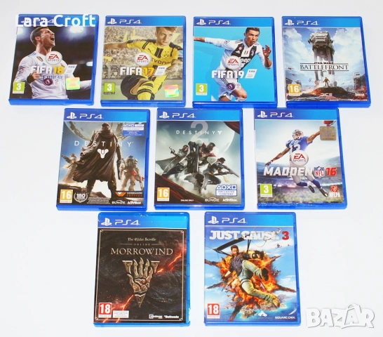 55 € за всички 9 броя PlayStation 4 игри  PS4 