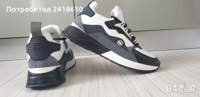 Michael Kors Theo Leather Sneakers  Mens Size 42/26см НОВО! ОРИГИНАЛ! Мъжки Кецове от естествена кож
