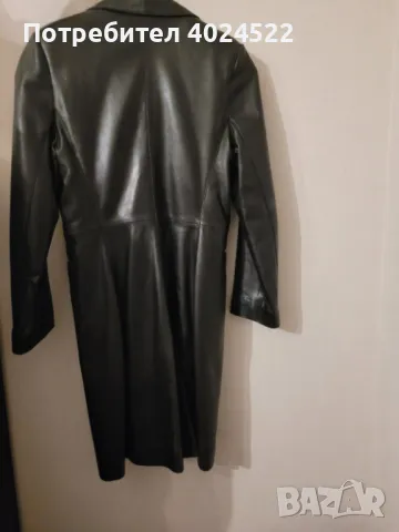 Стилно пролетно кожено палто, снимка 2 - Палта, манта - 49609493