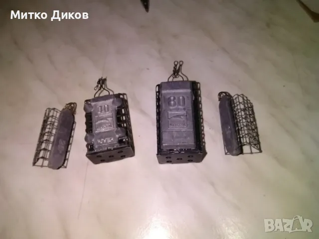 Фидер хранилка 4броя 20гр-20-40-80 нови