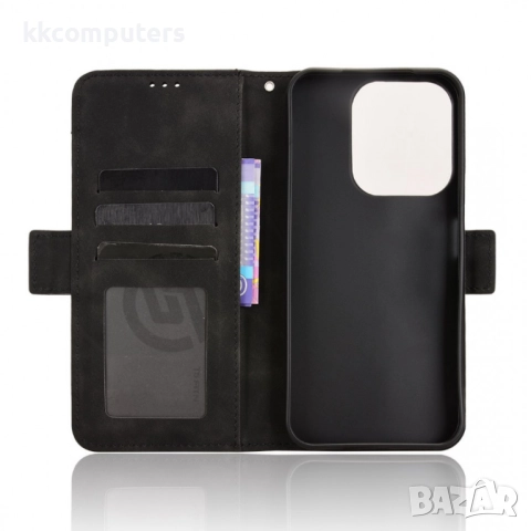 Кожен калъф портфейл с Протектор за Xiaomi Redmi 15C 5G / 4G / Poco C85 4G, Слот за карти и Магнитна, снимка 12 - Калъфи, кейсове - 52065032