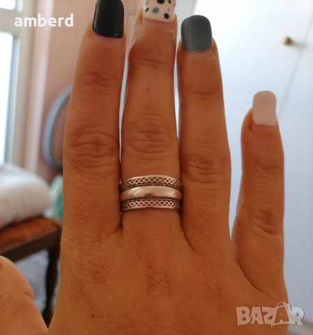 Страхотен сребърен пръстен - модел R061А, снимка 7 - Пръстени - 53557262