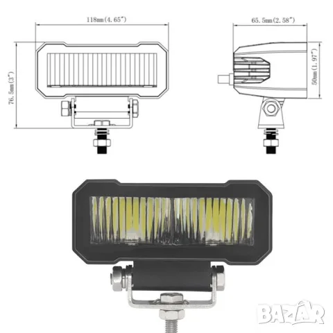 LED прожектор 20 W с 1800 lm, снимка 2 - Аксесоари и консумативи - 55864055