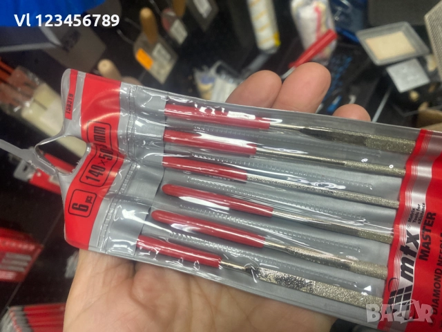 Комплект диамантени пилички MTX 6 бр