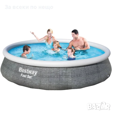 Bestway Надуваем басейн Fast Set с помпа 396x84 см Код P974, снимка 2 - Басейни и аксесоари - 51155767