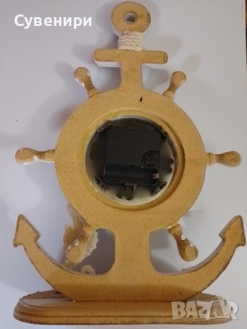 настолен часовник котва с рул, снимка 2 - Декорация за дома - 51763796