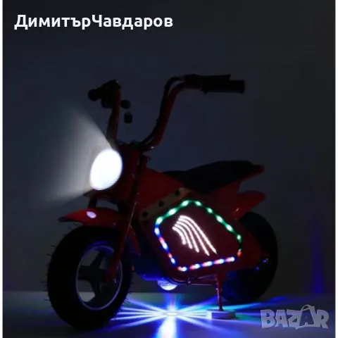 Детски електрически мотоциклет WOLONG, 350W, 36V, Bluetooth високоговорител, снимка 4 - Друга електроника - 49744550