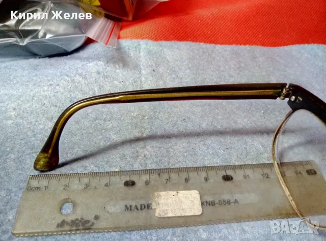 СТАРИ ДИОПТРИЧНИ ОЧИЛА с РАМКА с ДЕБЕЛА МАРКИРАНА ПОЗЛАТА 20 МИКРОНА 27194, снимка 14 - Антикварни и старинни предмети - 47541365
