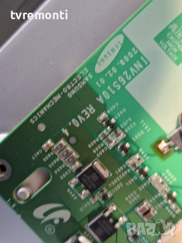 Платка инвертер INV26S10A REV0.4  ,за 26-инчов телевизор SAMSUNG модел LE26A457C1D , с дисплей LTF26, снимка 2 - Части и Платки - 53032684