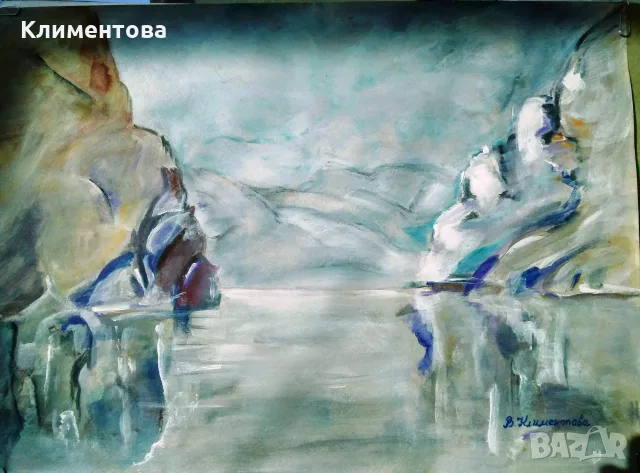 Картина "Скалист бряг", снимка 2 - Картини - 56331196