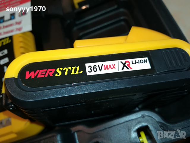 LI-ION 36V ВИНТОВЕРТ+CHARGER & 2X BATTERY PACK 0104220936, снимка 7 - Винтоверти - 36303140
