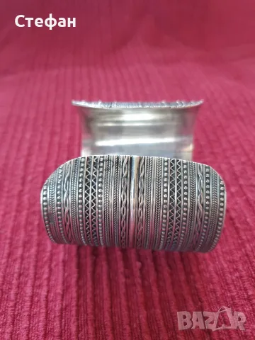 Сребърна гривна, снимка 3 - Гривни - 56108150