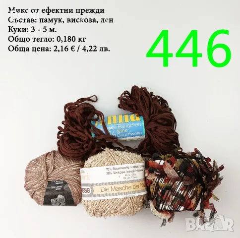 Евтини прежди в малки количества - нови и остатъци, памучни прежди , снимка 10 - Други - 52042527