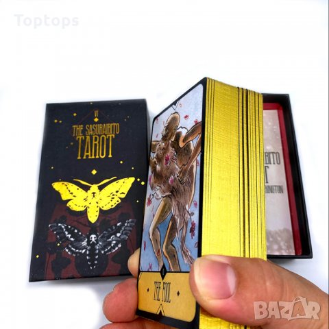 Sasuraibito Tarot - уникални 78 таро карти с кутия и хартиена книжка, снимка 7 - Карти за игра - 34658202