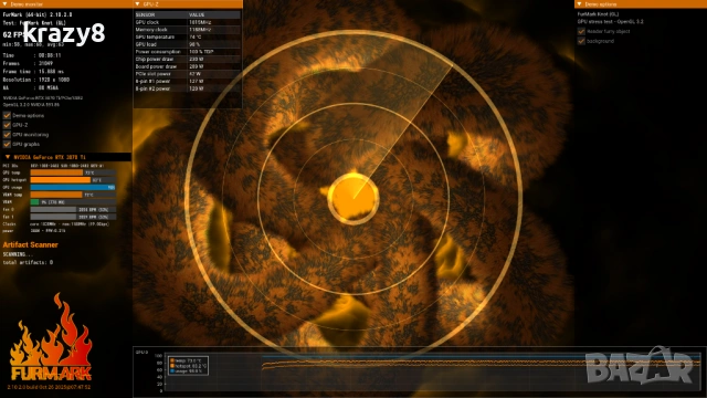 Gainward GeForce RTX™ 3070 Ti Phoenix, снимка 5 - Видеокарти - 53487275