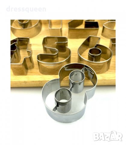 3072 Метални форми за сладки Цифри от 0 до 9, снимка 8 - Форми - 34251403